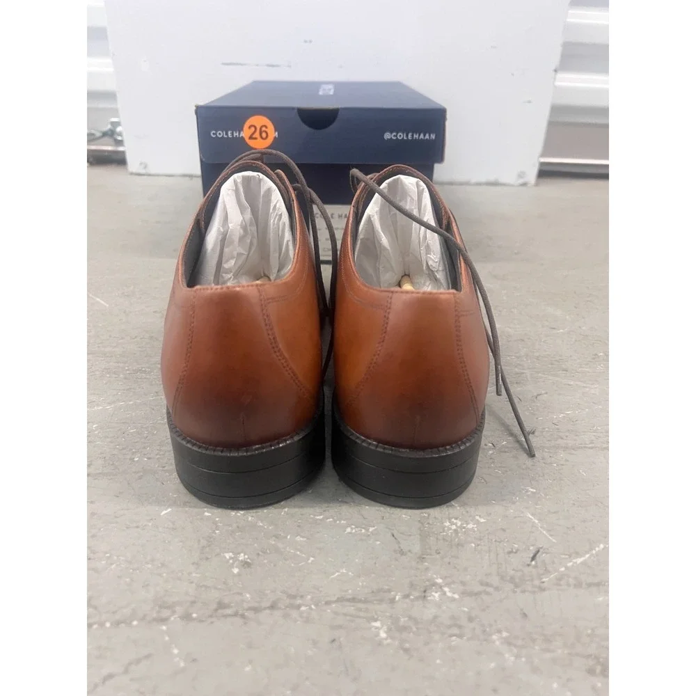 Cole Haan Modern Essentials C34138 Oxford‎ Mens US 9 M Brown Cap Toe Dress Shoes